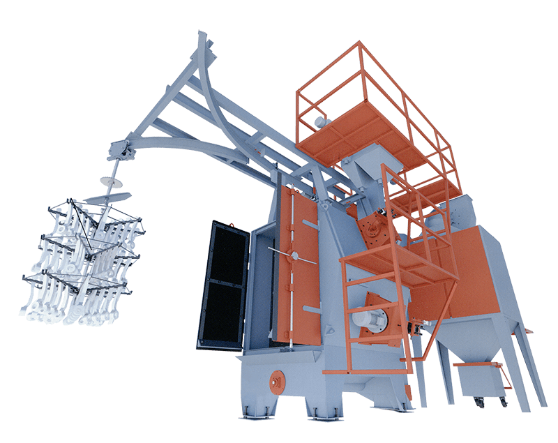 Дробеметные машины с вращающимся подвесом EBR AKM